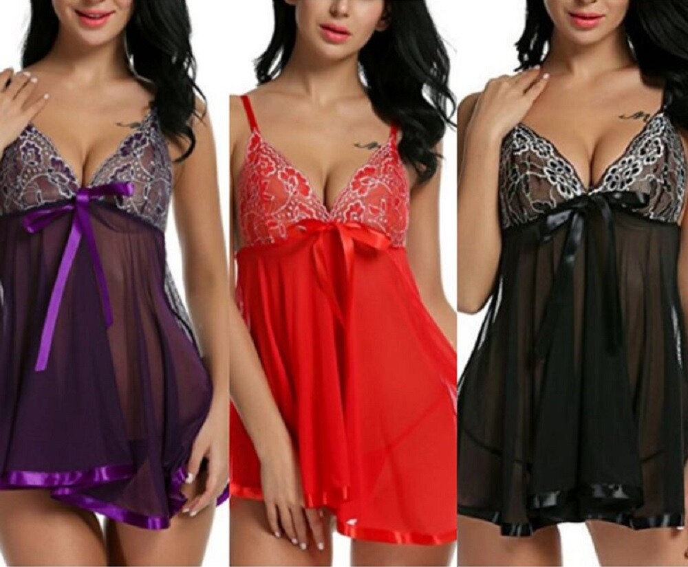 Lenceria Mujer Sexy Babydoll Transparentes Erotica Ropa Intima De Dormir  Sensual: купить с доставкой из США, цена 3 867 руб - (224620205029)